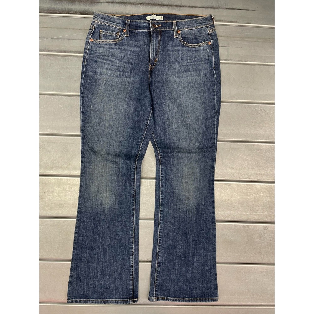 Levis 515 Jeans Womens 34X32 Blue Medium‎ Wash Denim Boot Cut